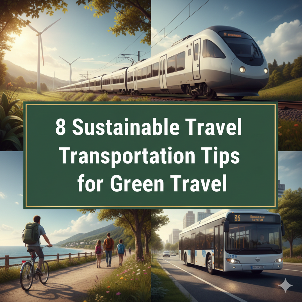 8 Sustainable Travel Transportation Tips for Green Travel