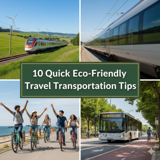 10 Quick Eco-Friendly Travel Transportation Tips
